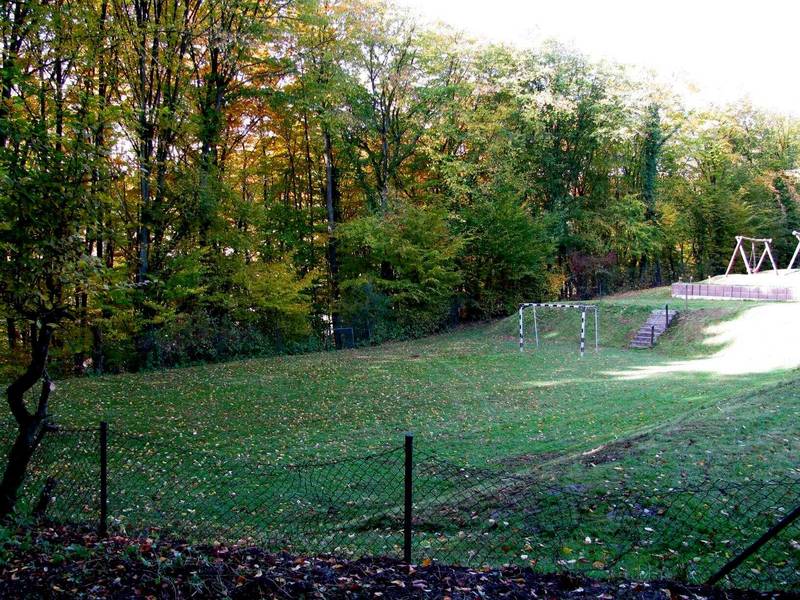 Eigener Fussballplatz auf dem Gelände des Freizeitheims Forsthaus.
